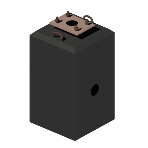 foundation-with-insolation-1 قواعد خرسانية لاعمده الاناره مسلحه مقاس 50*50*50 سم - الصورة 1